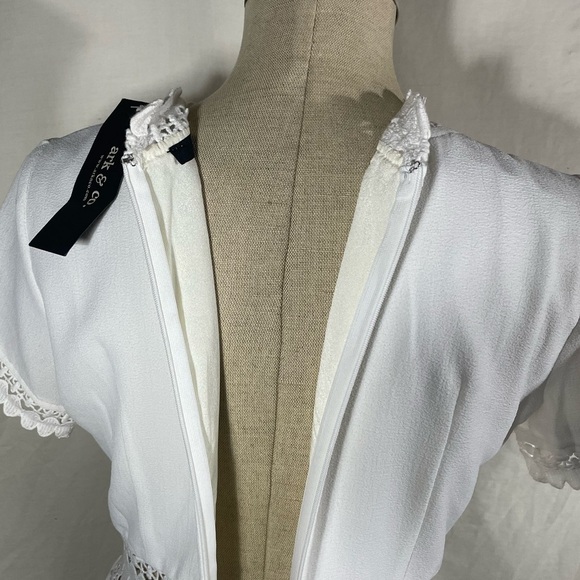 NWT Pixie Market Ark & Co sienna white lace dress M - Picture 13 of 16